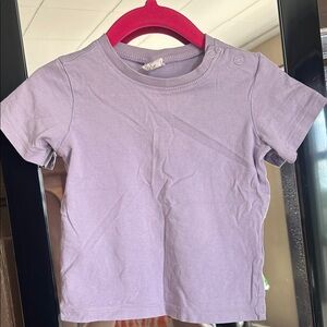 H&M Lavender Kids T-Shirt; size US 9 months